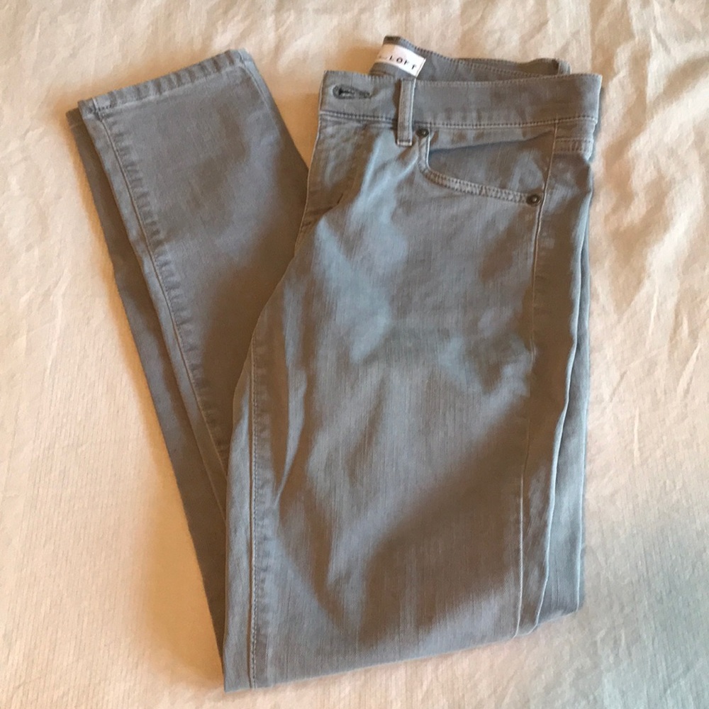 Loft Gray Modern Skinny Jeans